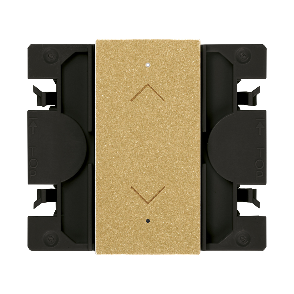 Simon iO master blinds switch with slender rocker gold Simon 270