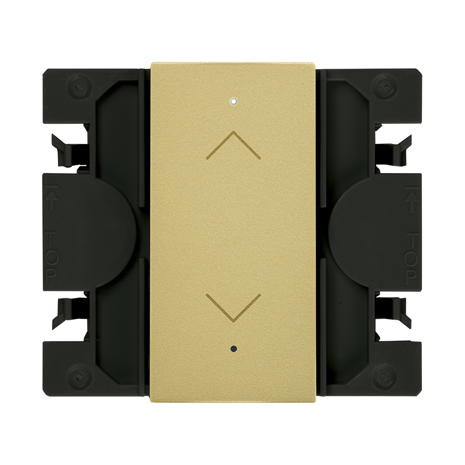 Simon iO master blinds switch with slender rocker bronze Simon 270