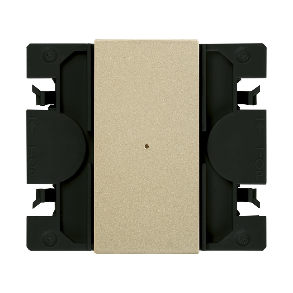 Simon iO electronic 2-way switch with slender rocker champagne Simon 270