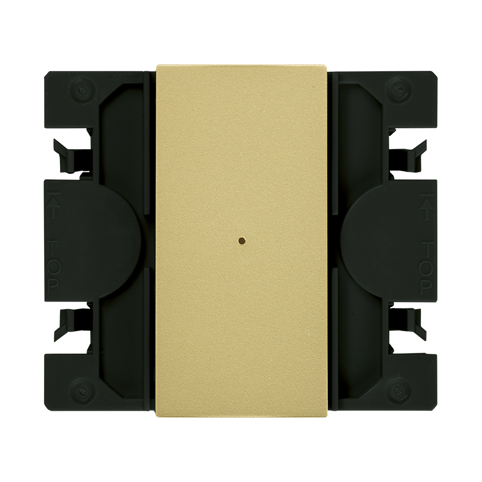 Interrupteur va-et-vient électronique iO à touche étroite bronze Simon 270