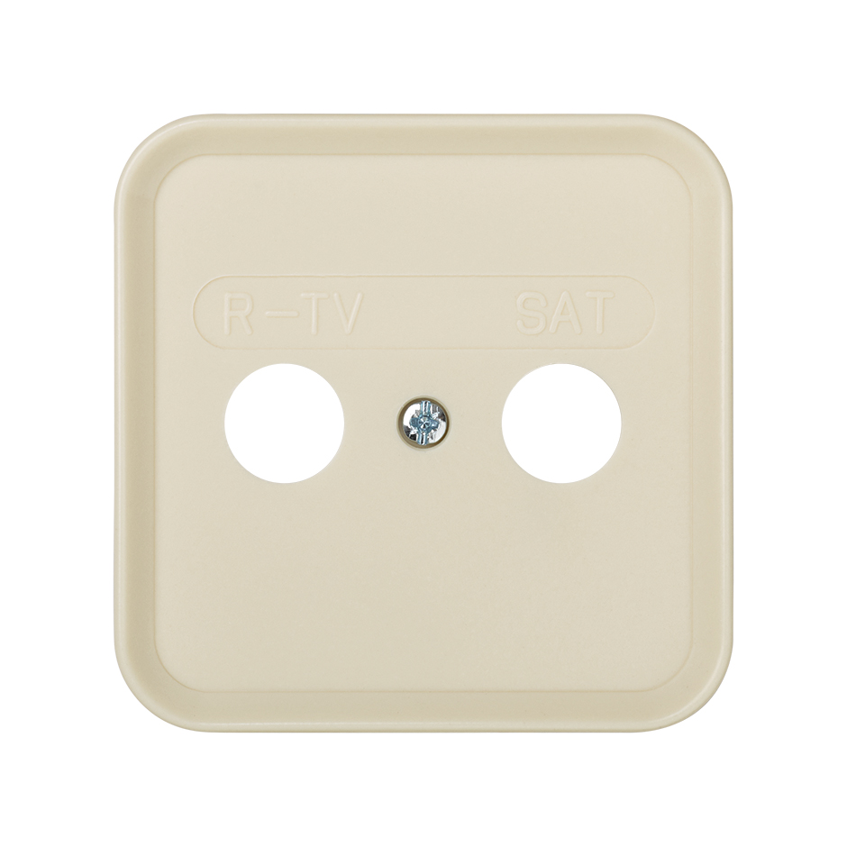 Plate for inductive R/TV/SAT sockets ivory Simon 31