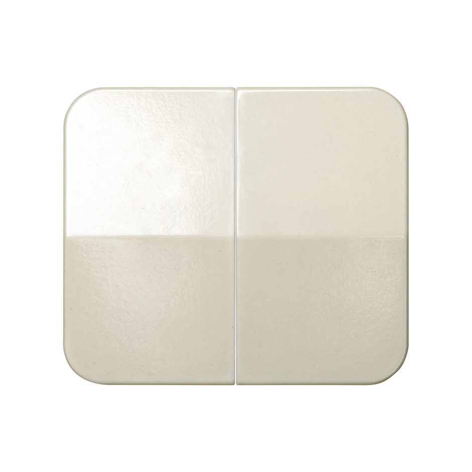 Tecla doble para mecanismos de mando marfil Simon 75
