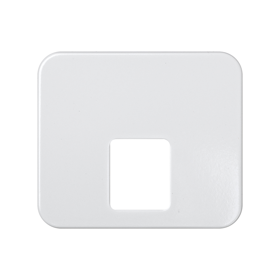 Placa para tomadas telefónicas com conetores RJ11 e RJ12 branco Simon 75