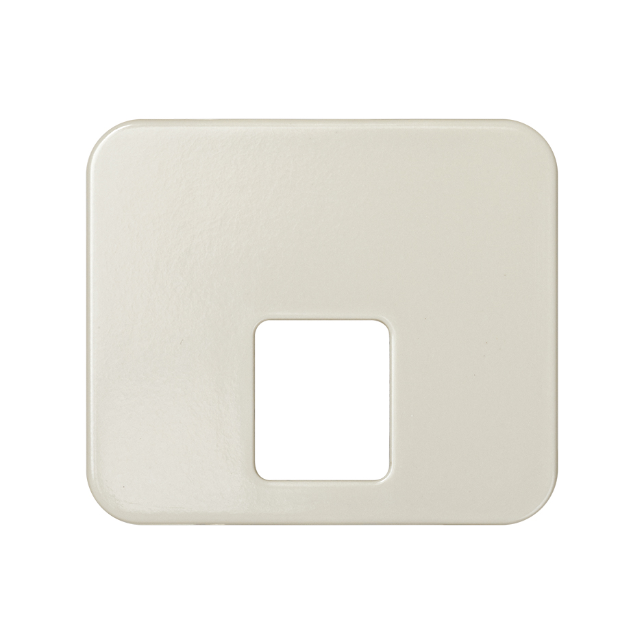 Plate for telephone sockets with RJ11 and RJ12 connectors ivory Simon 75