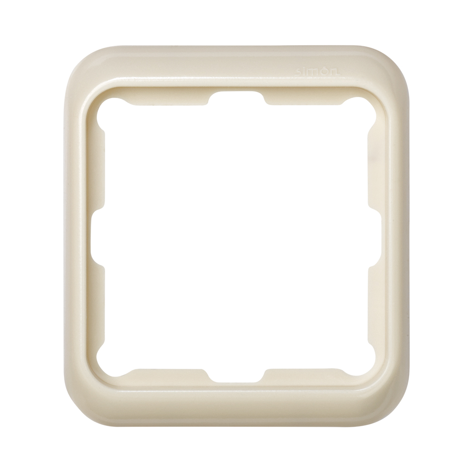Frame for 1 element ivory Simon 75