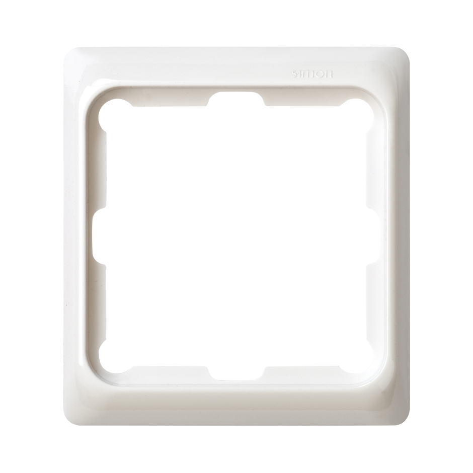 Frame for 1 element for trunking white Simon 75