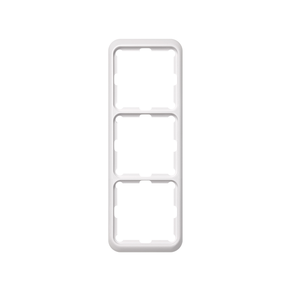 Frame for 3 elements white Simon 75