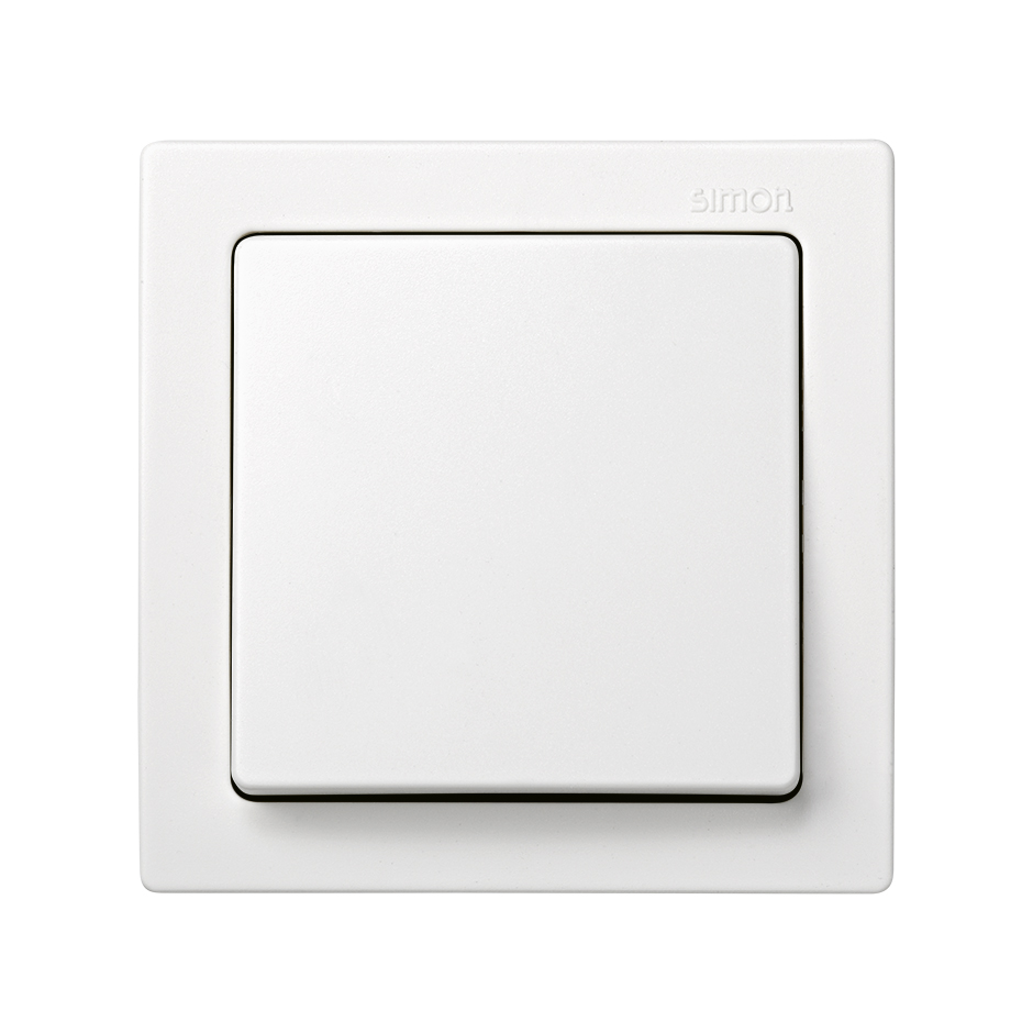 Conmutador monobloc 10 AX 250V~ con sistema de embornamiento a tornillo blanco Simon 73 Loft