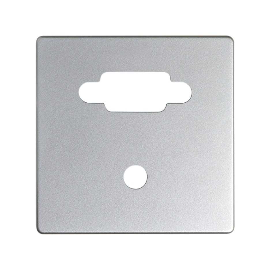 Placa para conector VGA + Mini-jack aluminio Simon 82