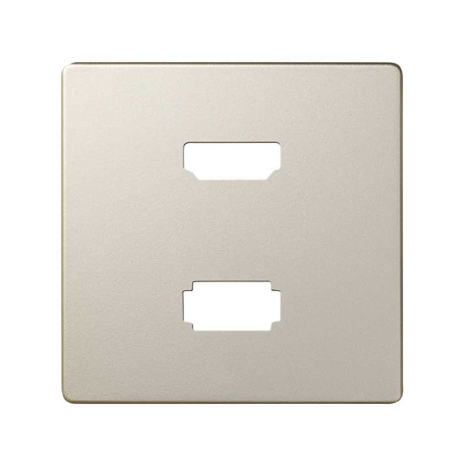 Plaque pour connecteur HDMI + USB cava Simon 82