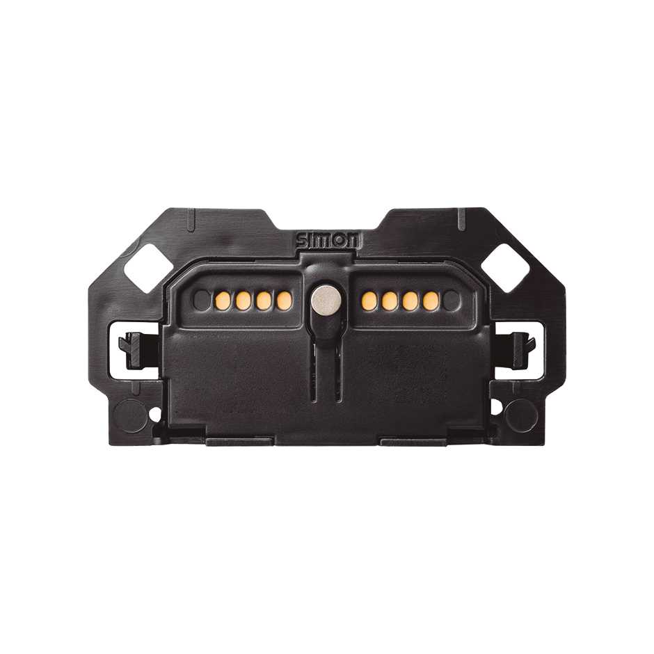 Electronic push button switch with screw connection system Simon 100