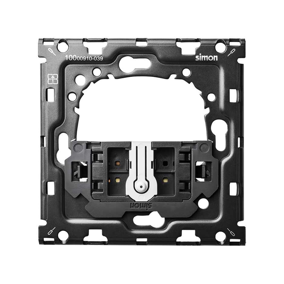 Kit arrière pour 1 élément avec bouton poussoir intermédiaire Simon 100