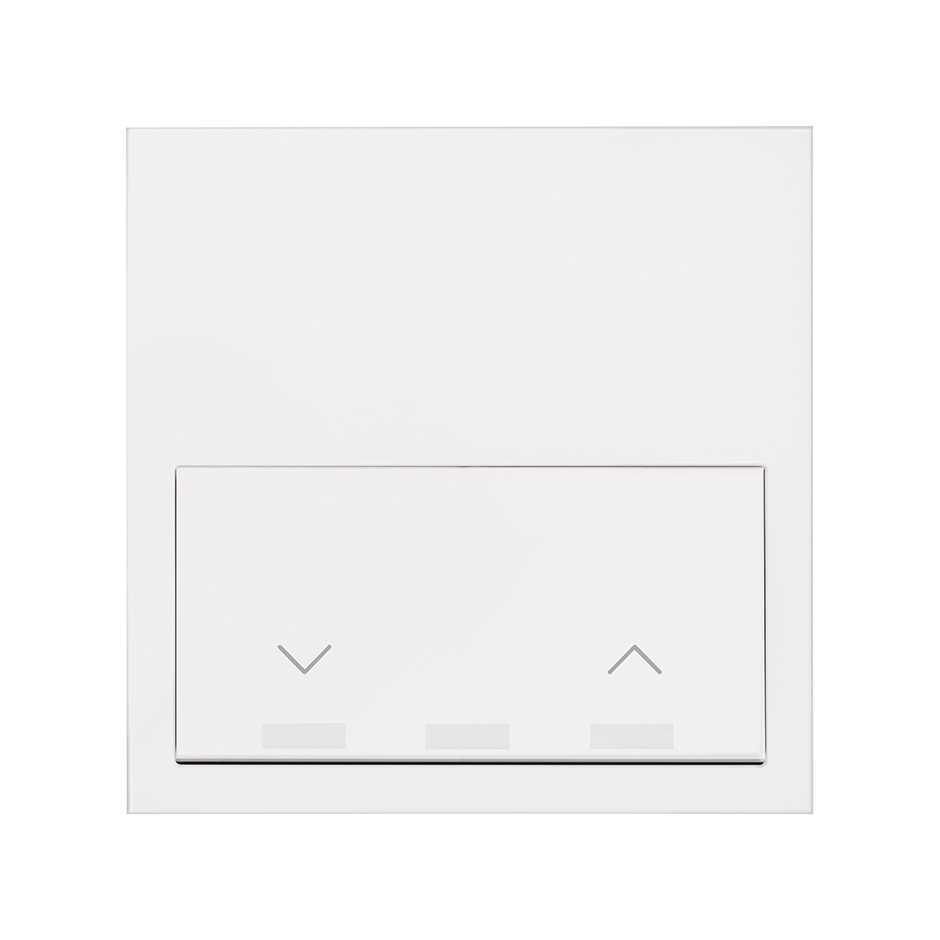 Kit face avant pour 1 élément avec 1 interrupteur de store blanc mat Simon 100