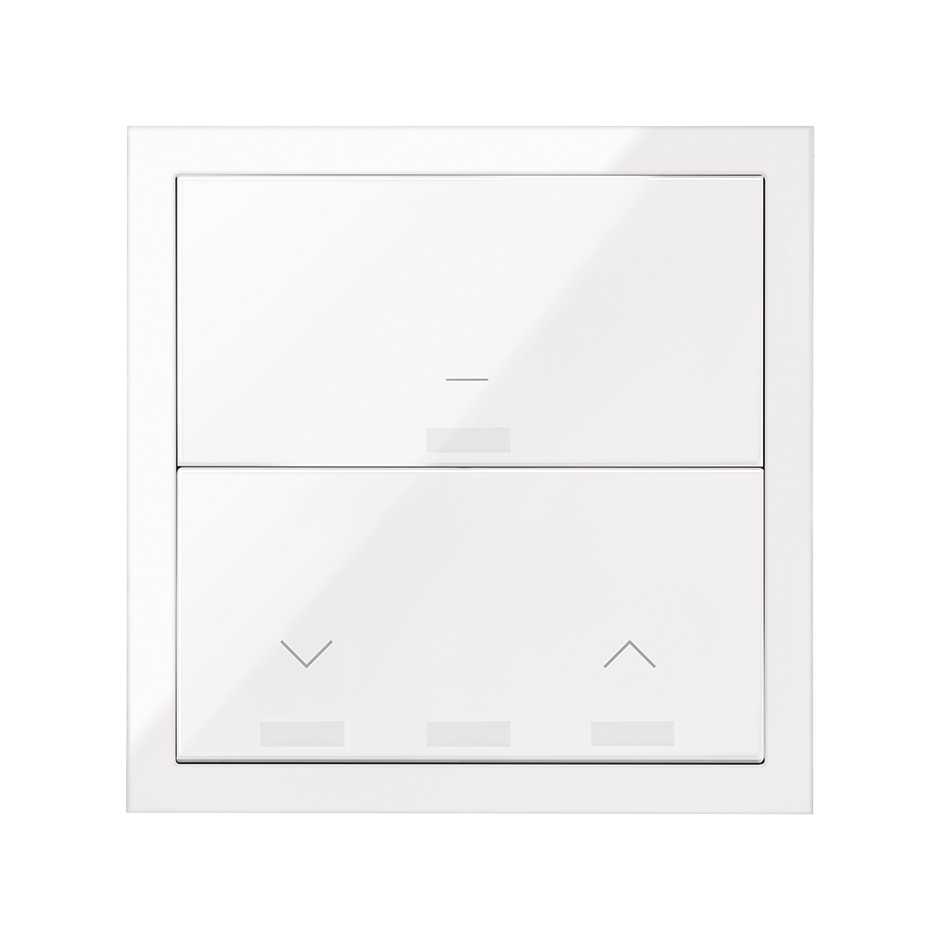 Kit front para 1 elemento con tecla máster Simon iO y tecla máster Simon iO para persianas blanco brillante Simon 100