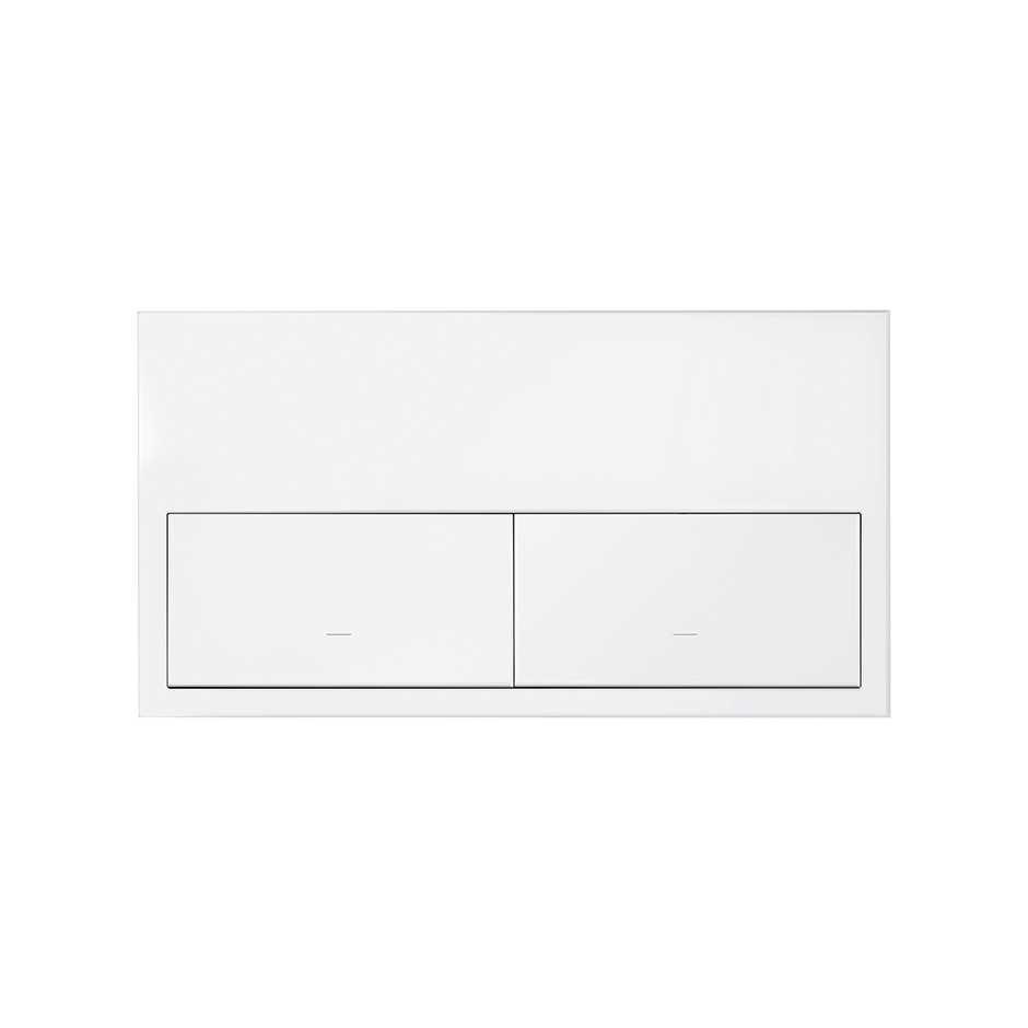 Front face kit for 2 elements with 2 matt white keys Simon 100