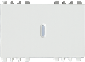 Tecla Tripla Com Visor Para Interruptor/Pulsador - 3 Módulos - Branco - Simon 26