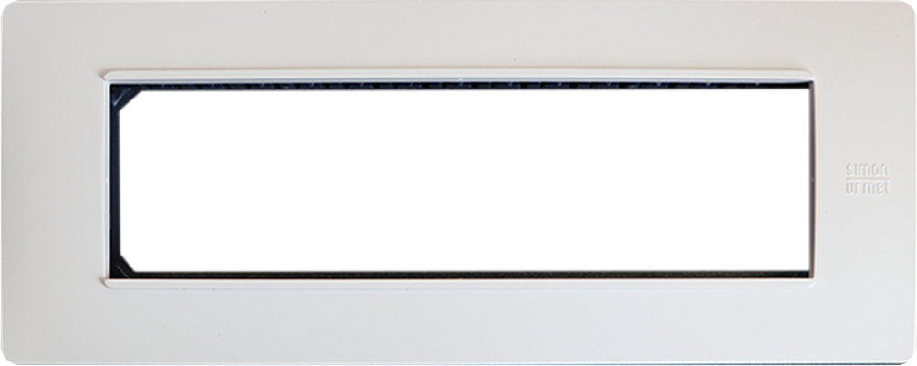PLACA 7 MODULOS C/CHASIS - BLANCO/BLANCO S26