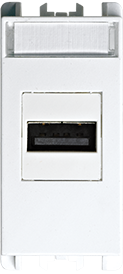 Módulo Conector Usb Dados 2.0 Tipo A 1 Módulo - Branco - Simon 26