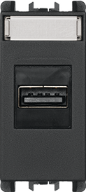 Módulo Conector Usb Dados 2.0 Tipo A 1 Módulo - Grafite - Simon 26