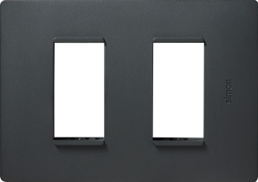 Placa 4X2 2 Modulos - Grafite - Simon 26