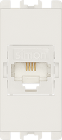Módulo Tomada Rj11 4 Fios - Branco - Simon 26