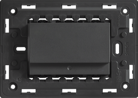 Interruptor Para Cartão Com Chassi 6A 250V - 3 Módulos - Grafite - Simon 26