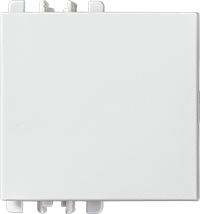 Tecla Dupla Para Interruptor/Pulsador - 2 Módulos - Branco - Simon 26