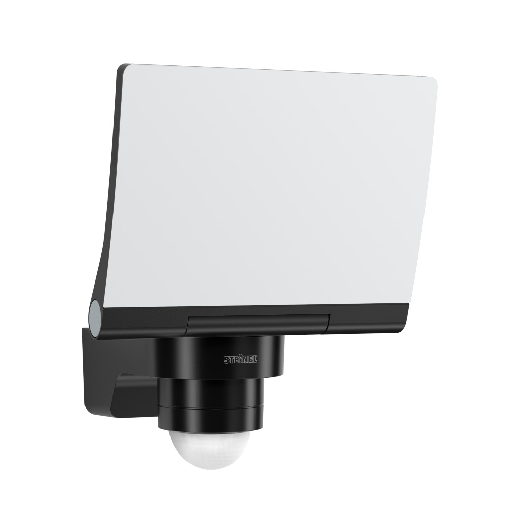 Floodlight Pro 19,3W 3000K with detector 12m 240º PIR+LUX black IP44