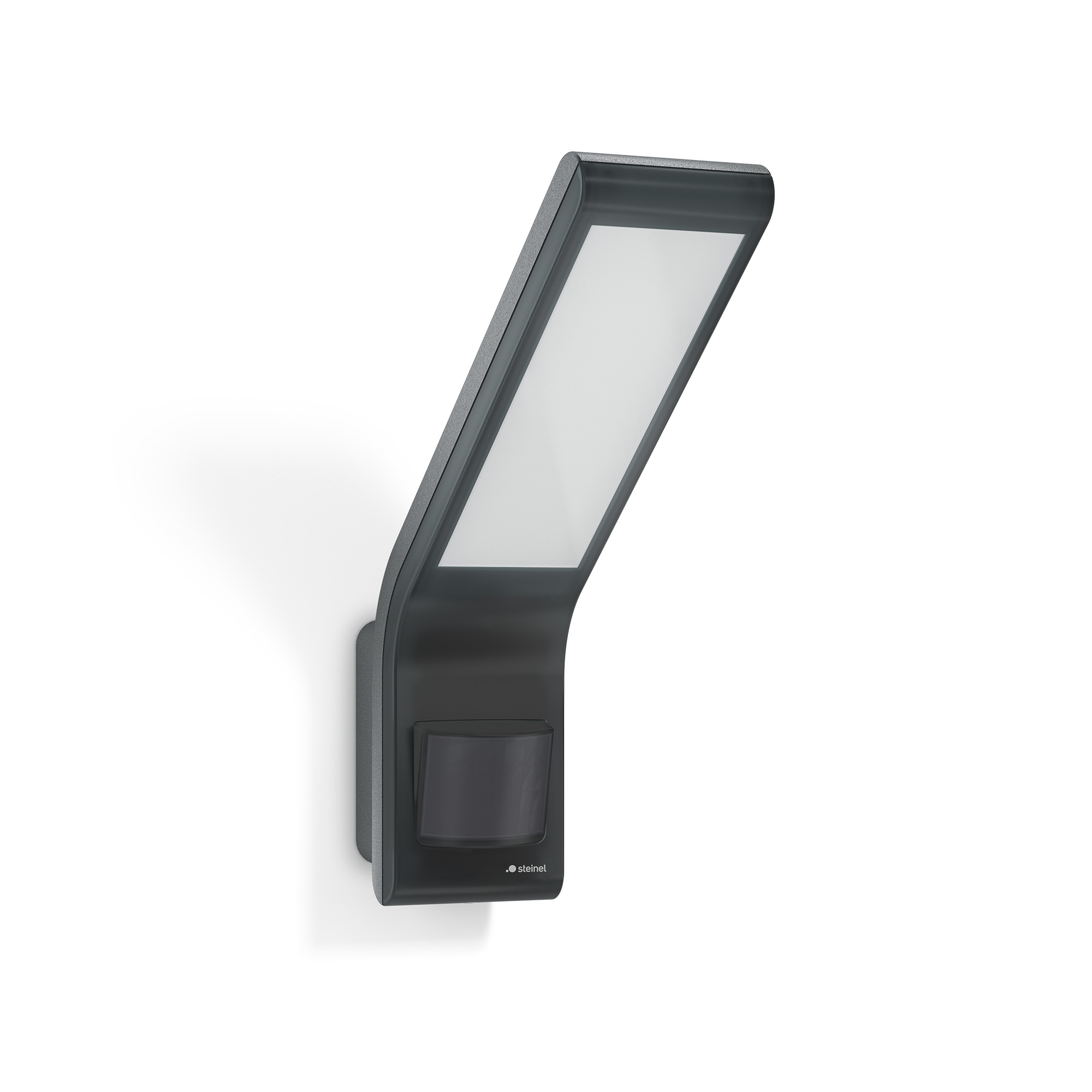Floodlight Slim 7W 3000K with detector 8m 160º PIR+LUX anthracite IP44 3Y