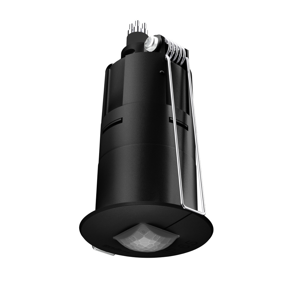 PD-6x6 Micro PIR+LUX empotrado KNX negro IP65