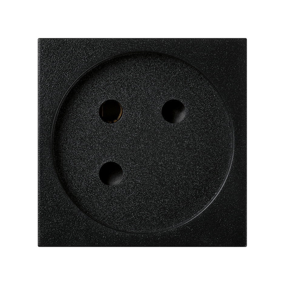 Israeli socket outlet 16A with screw terminal connection 2 elements graphite K45