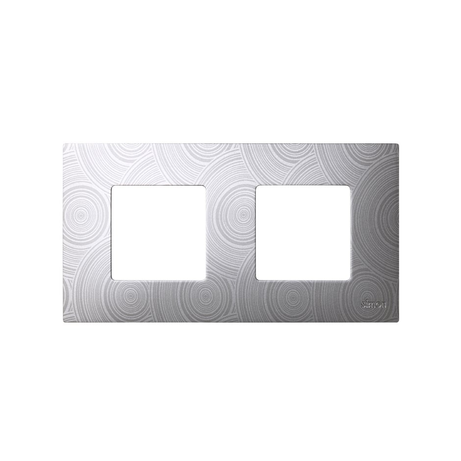 Coque interchangeable pour cadre 2 éléments gris hélios Simon 27 Play