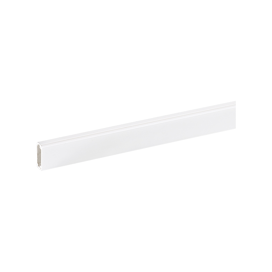 Halogen-free mini-trunking of 2m 10x22mm with 1 compartment