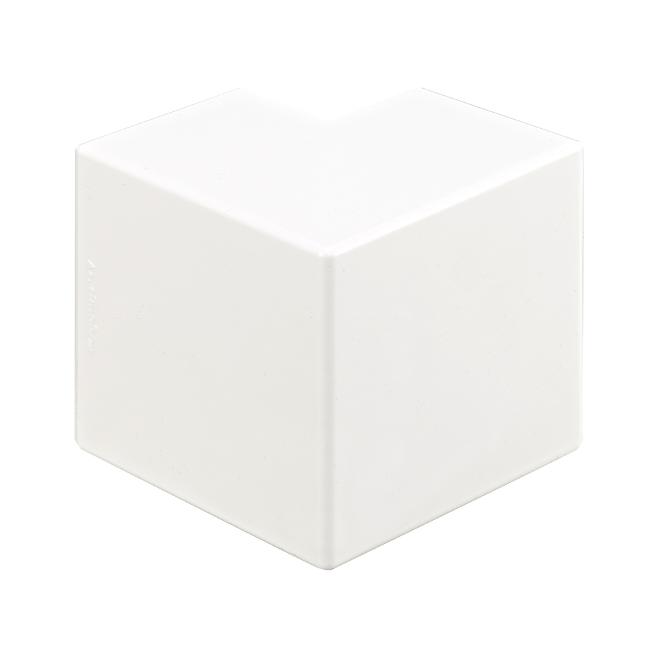 Accessoire d'angle externe pour mini-goulotte 40x60mm en PVC ou sans halogène