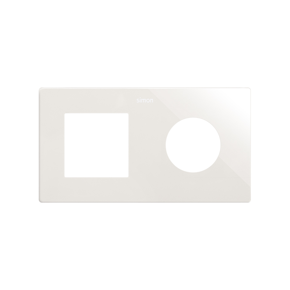 Frame composed of 1 element and 1 minimal aesthetic for CLEAN Schuko socket outlet white Simon 270