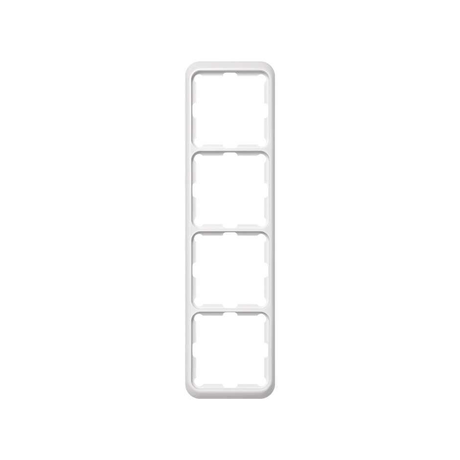 Frame for 4 elements white Simon 75