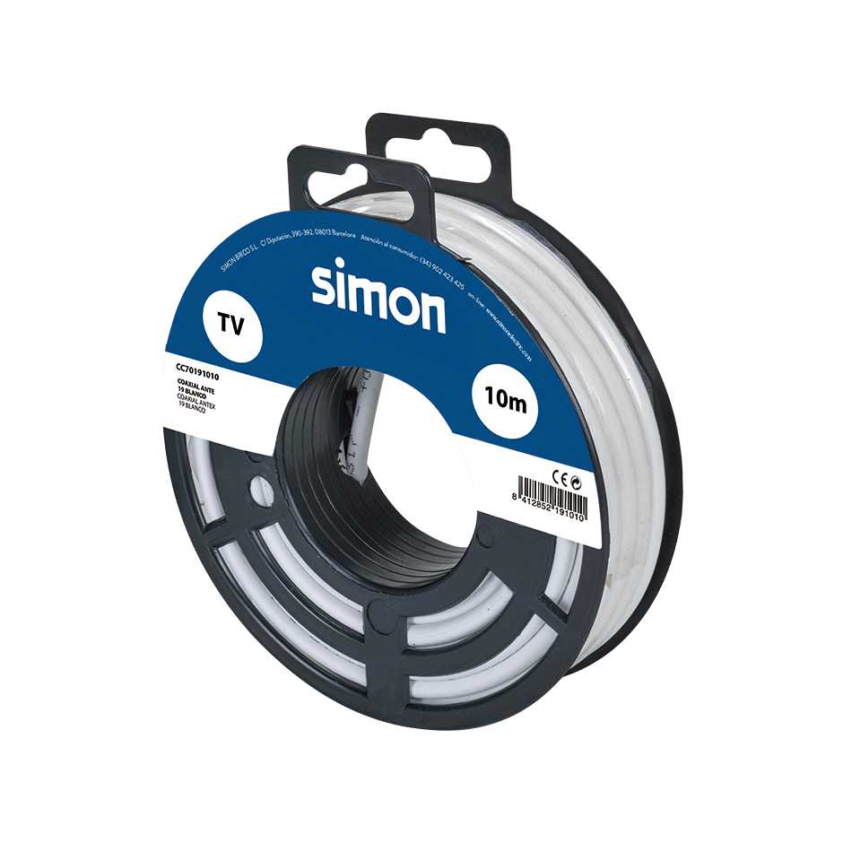 COAXIAL CABLE ANTEX 19 10 METERS WHITE Simon