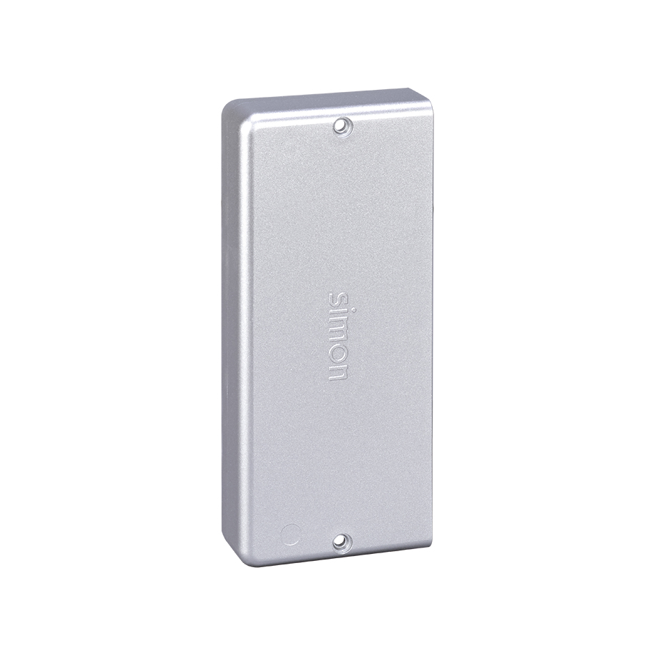 Accessoire de capuchon final pour goulotte en aluminium 130x55mm