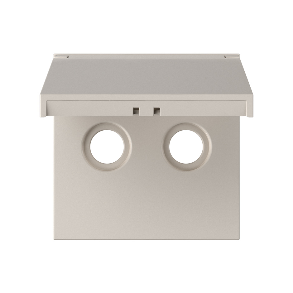 Cover for universal R-TV+SAT socket IP44 sand matte Simon 360