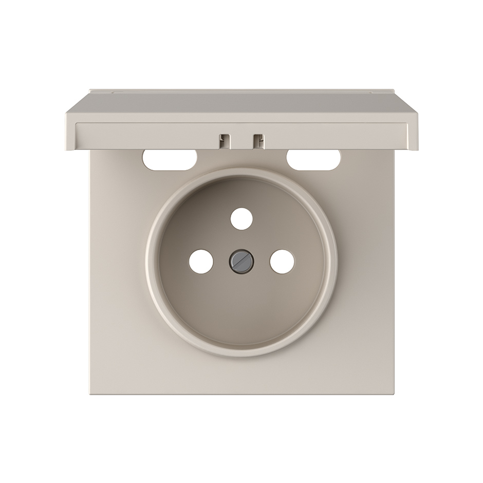 Cover for French socket + 2USB C+C IP44 sand matte Simon 360