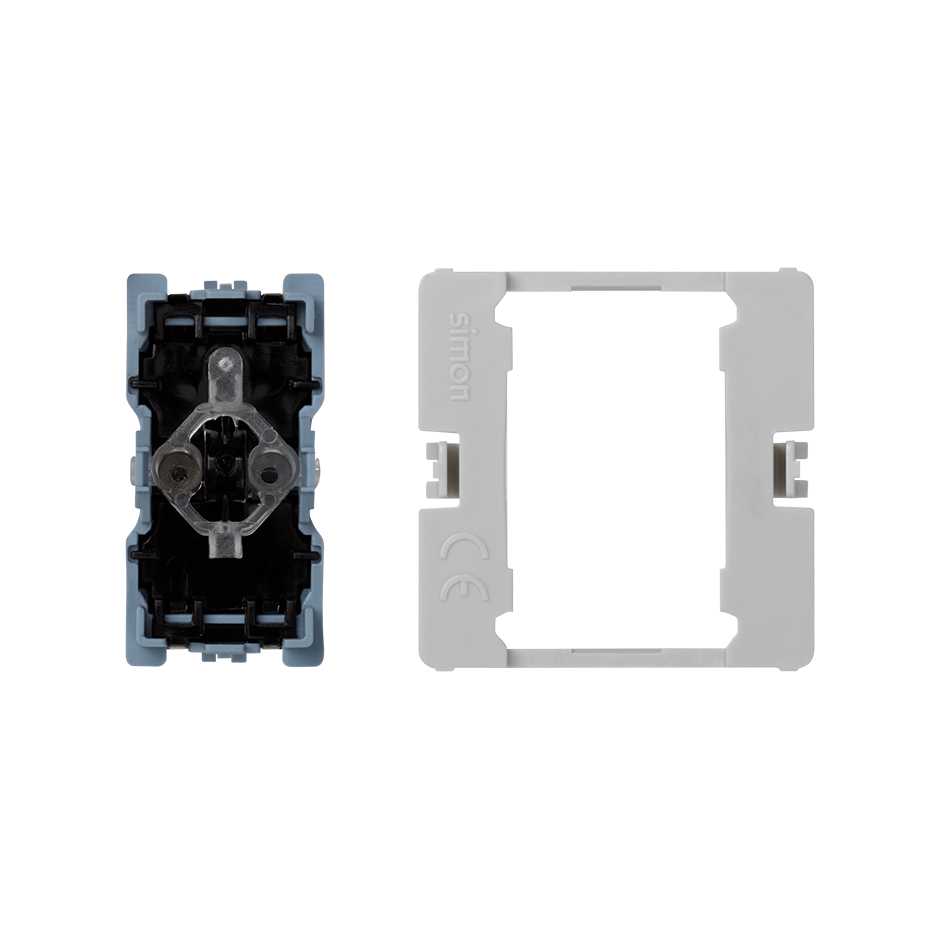 Conmutador 16 AX 250V~ con piloto de estado y sistema de embornamiento rápido Simon K45