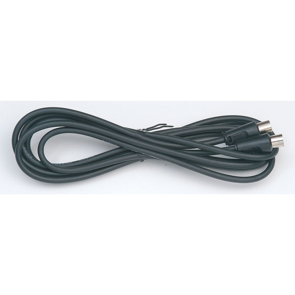 SHIELDED CABLE ANTENNA CONNECTION TO TV 1.5 METERS BLACK Simon Brico