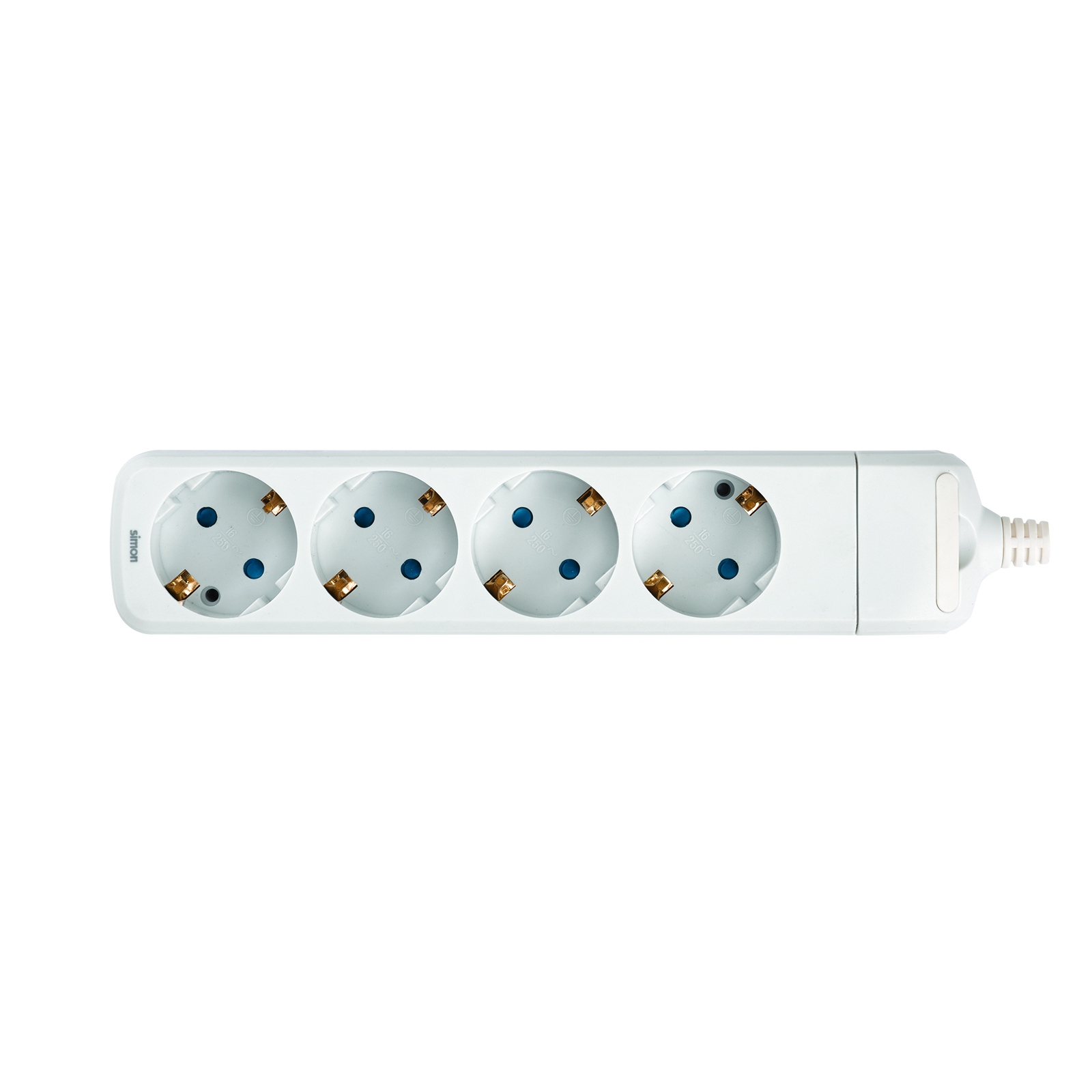 POWER STRIP 4 SCHUKO SOCKETS WHITE