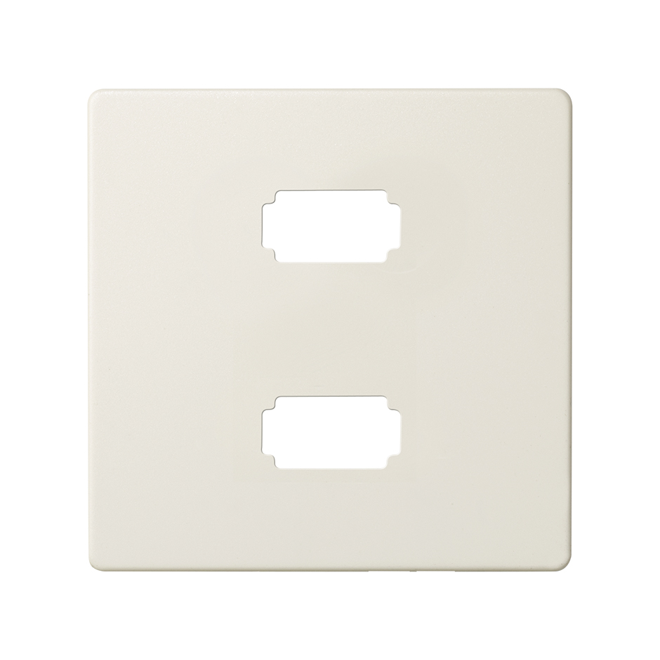 Plaque pour 2 connecteurs USB 2.0 type A ivoire Simon 82