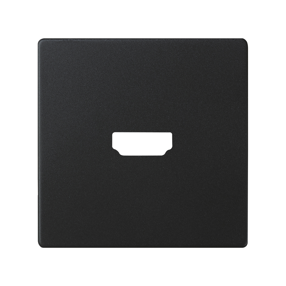 Placa para conector HDMI v1.4 negro mate Simon 82 Concept