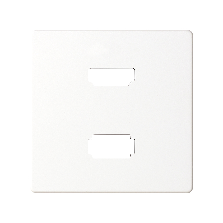 Plate HDMI + USB connector white Simon 82