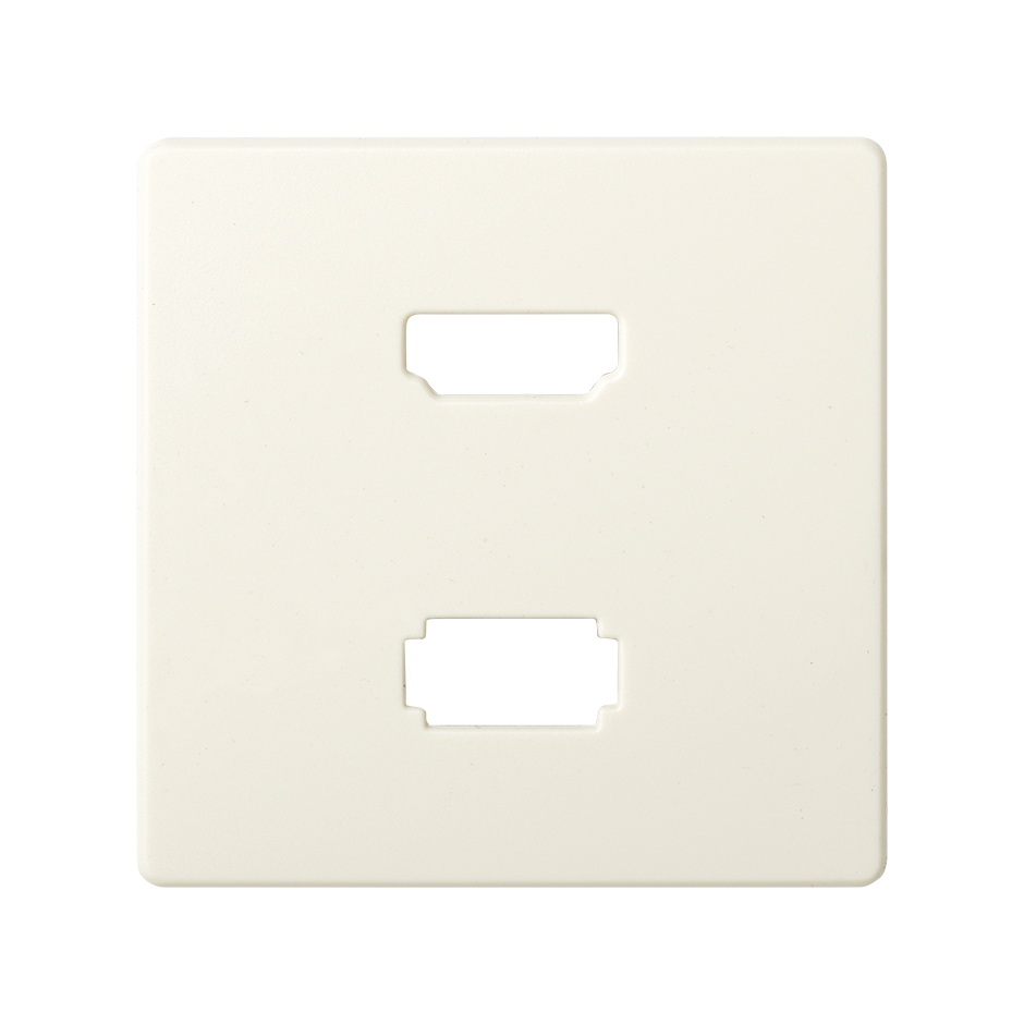 Placa para conector HDMI + USB marfil Simon 82