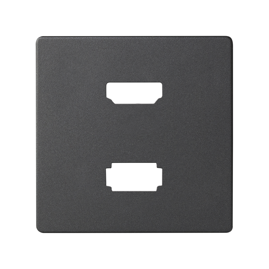 Накладка для розетки HDMI + USB передачи данных цвета графит Simon 82