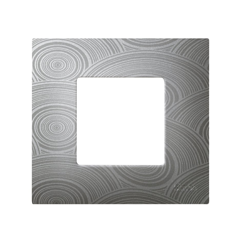 Interchangeable case for 1 element frame helium grey Simon 27 Play