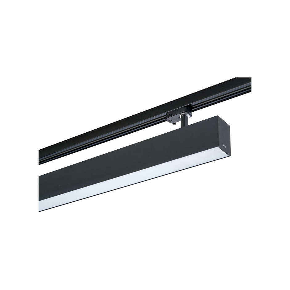 818.36 1415mm carril trifásico 4000K Opal On-Off CRI90 Negro